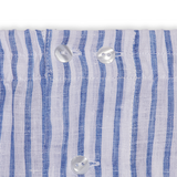 White & Blue -Classic Boxers - Linen