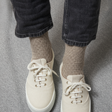 Beige - Laine nattée