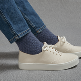 Bleu denim - Laine nattée