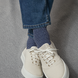 Bleu denim - Laine nattée