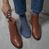 Bleu denim - Laine nattée