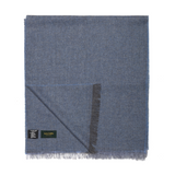 Bufanda Espiga 100% Cachemira - Cielo y Gris