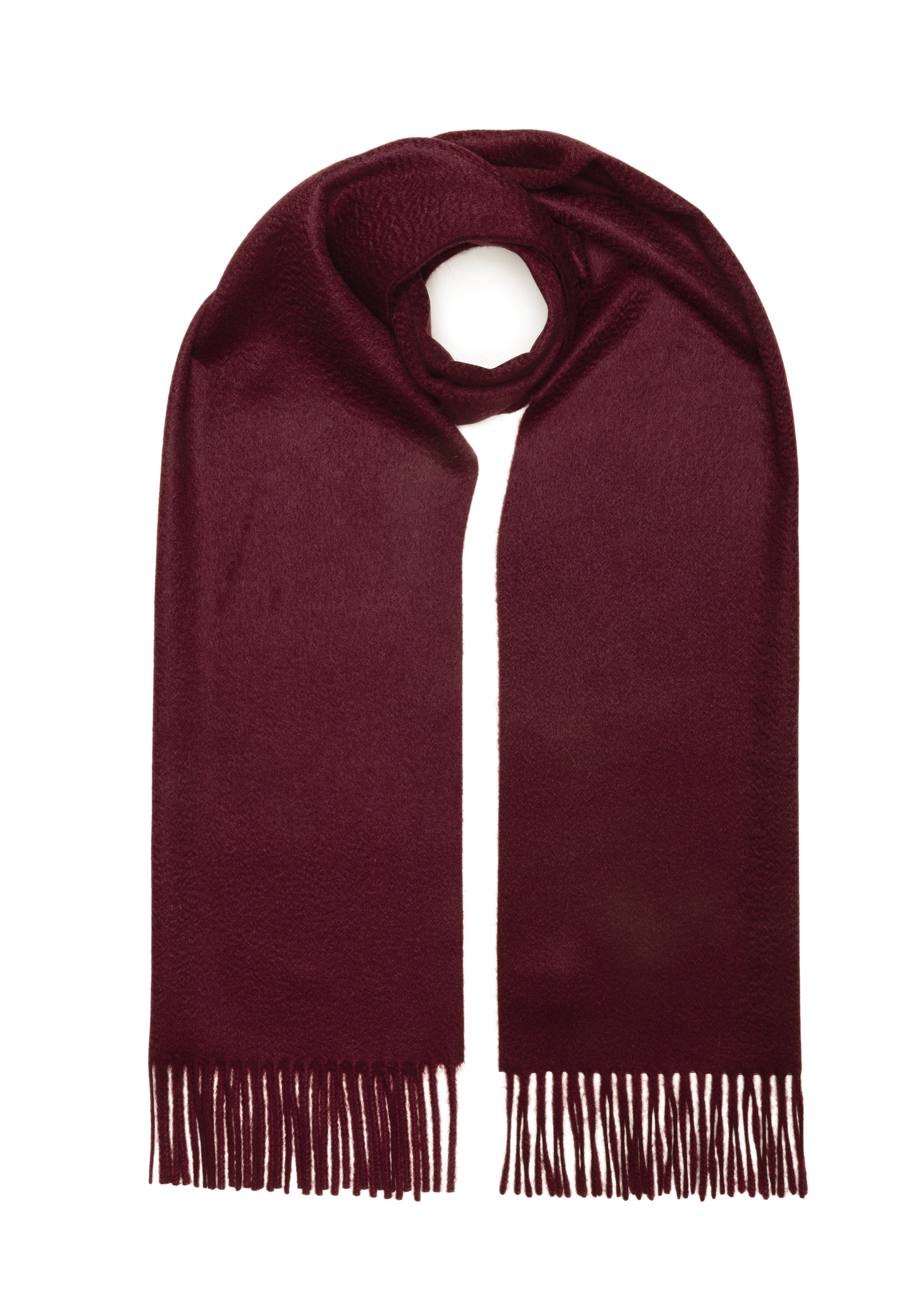 100% Cashmere Scarf - Burgundy