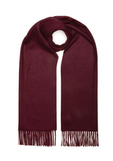 100% Cashmere Scarf - Burgundy