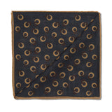 Pochette Gris & Beige - Motif Anneaux - Laine & Soie