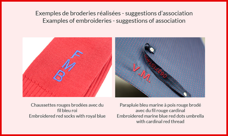 Embroidery - Personalization of socks