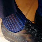 Bleu marine & Bleu roi - Fil d'Écosse