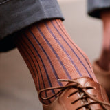 Marron & Marine - Fil d'Écosse