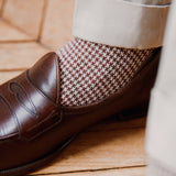 Chocolat & Beige - Pied-de-poule - Fil d'Écosse