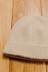 Elfenbein - Mütze - 100% Kaschmir