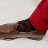 Marine & Rouge - Chevrons XXL - Laine