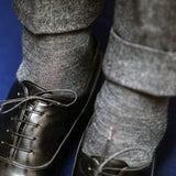 Black & Mottled Grey - Birdseye - Wool