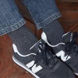 Azul marino y gris claro - Algodón