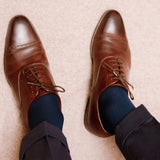 Bleu marine & Bleu acier- Contention