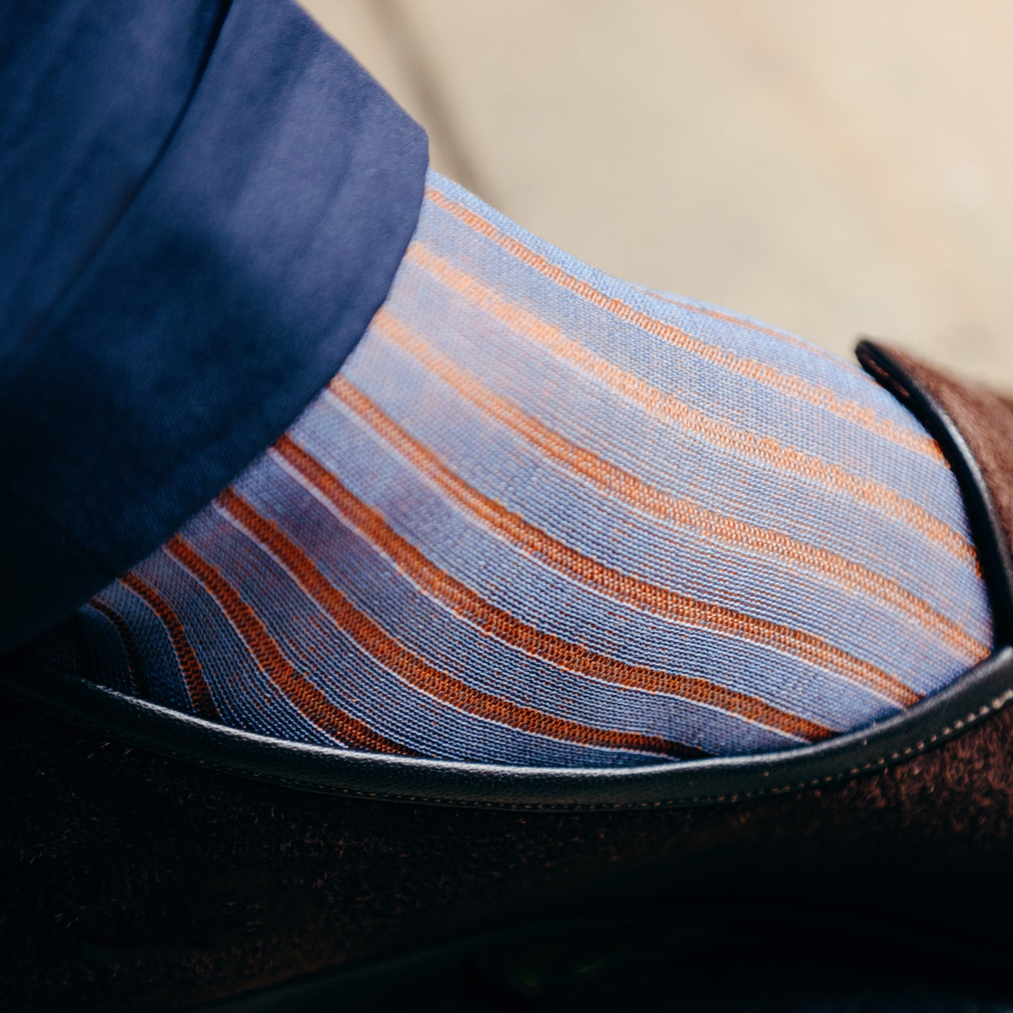orange and blue dress socks Men's Navy Blue and Burnt Orange Argyle Socks TieMart