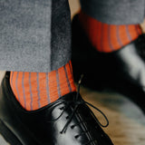 Orange & Blue - Cotton Lisle