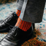 Orange & Blue - Cotton Lisle