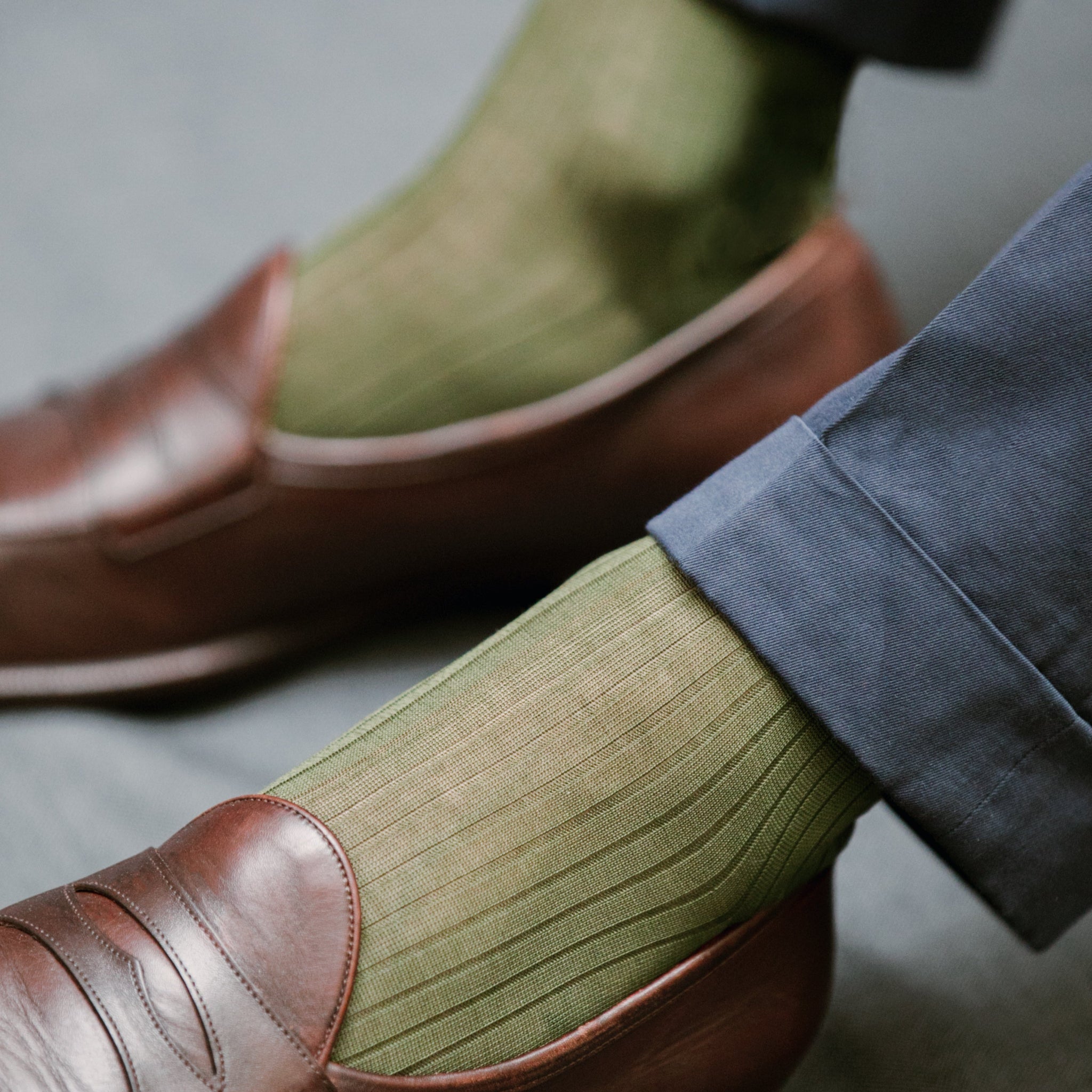 Verde caqui - Hilo de Escocia