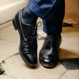 Chaussettes bleu marine en 80% Soie, 18% Polyamide, 2% Élasthanne. Modèle de mi-mollet (courtes) pour homme, de la marque Mazarin. Chaussettes fines, thermorégulatrices, douces. Pointures : du 41 au 44