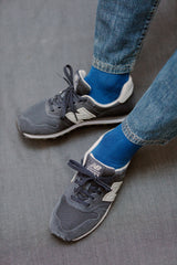 Denim & Electric Blue - Caviar - Superfestes Fil d'Écosse Baumwolle