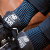 Marine & Stahl - Hahnentritt - Superstarkes Fil d'Écosse Baumwolle