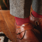 Gris & Rojo - Pata de gallo - Hilo de Escocia