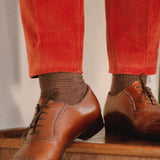 Noisette & Kaki - Pied-de-poule - Laine