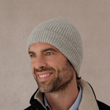 Light Grey - Hat - 100% Cashmere