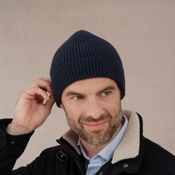 Bleu marine - 100% Cachemire