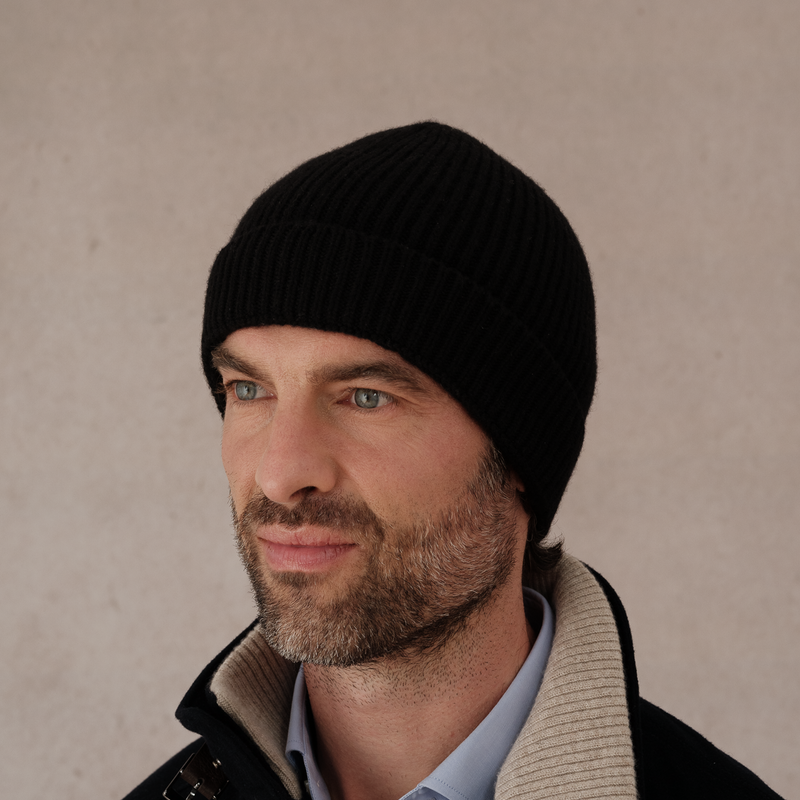 Black - Hat - 100% Cashmere