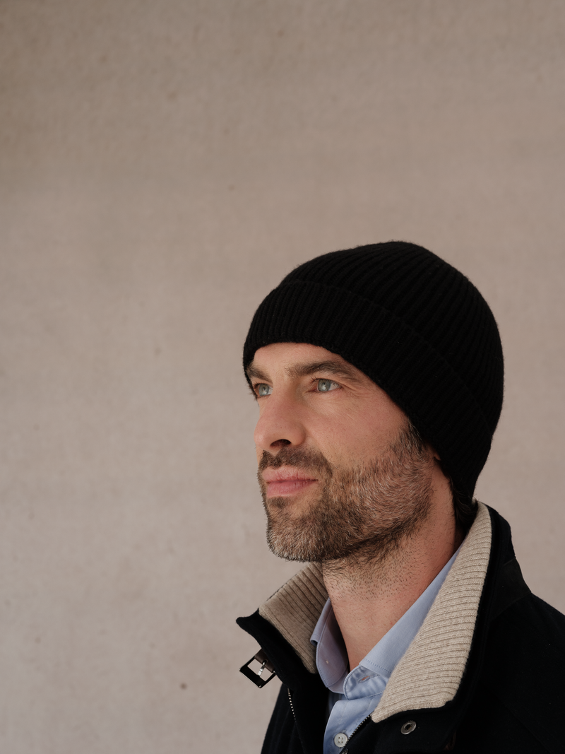 Black - Hat - 100% Cashmere