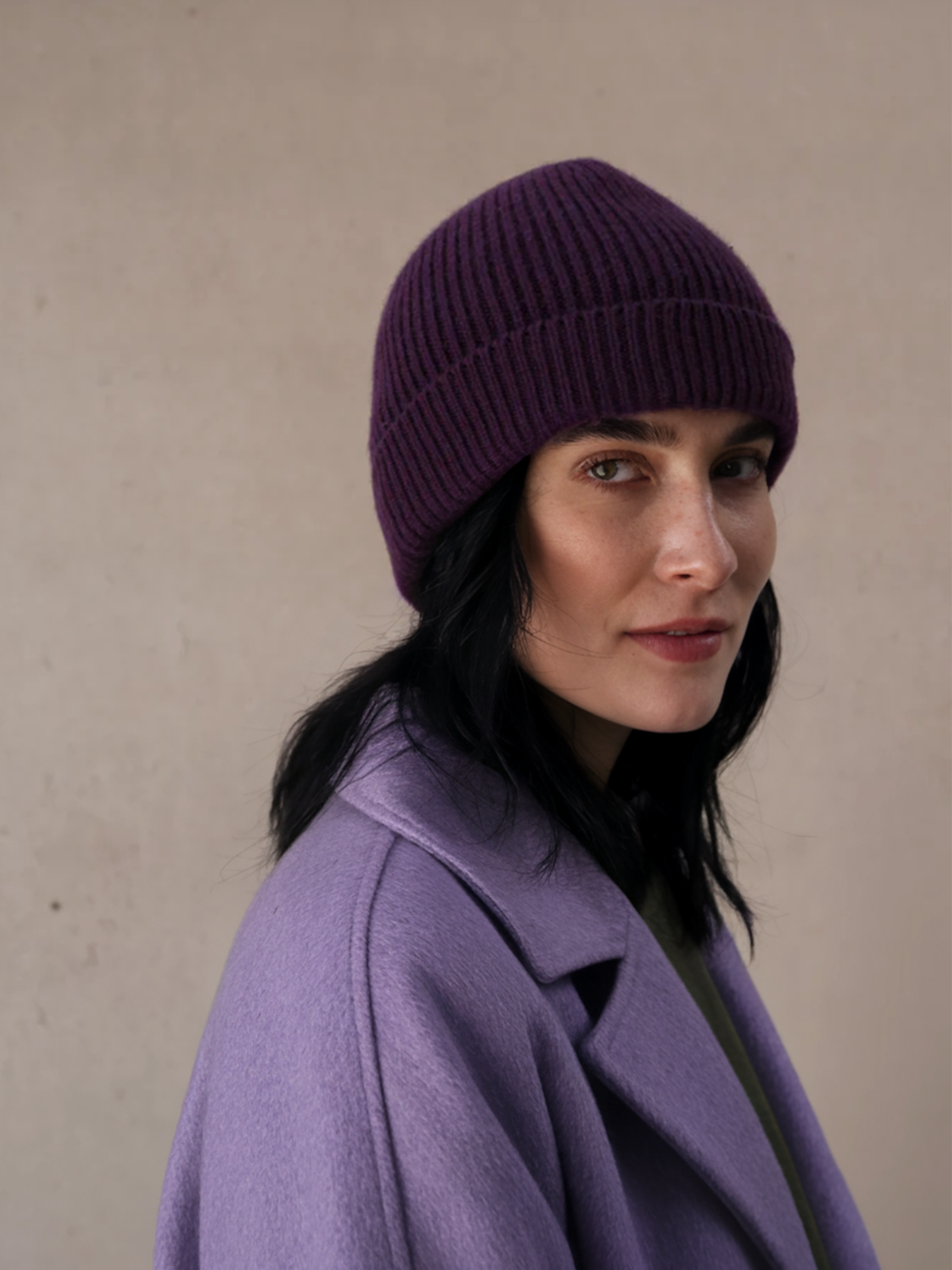 Violet - Bonnet femme - 100% Cachemire