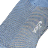 Sky blue &amp; Grey- Cotton lisle