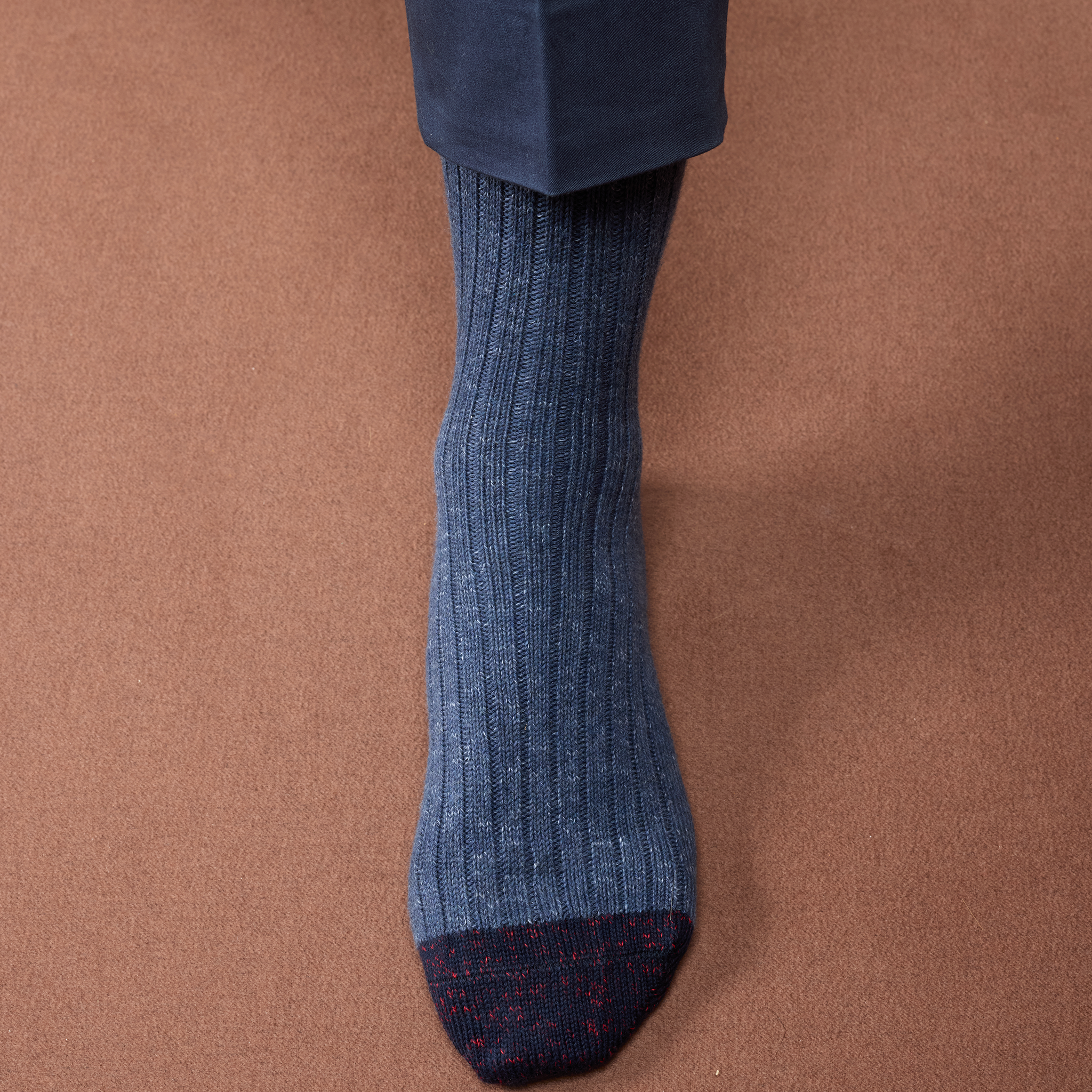 Stahlblau & Marineblau – Color Block – Baumwolle