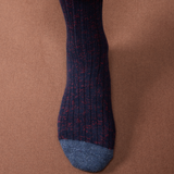 Bleu marine & Bleu acier - Color Block - Coton