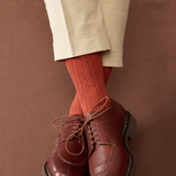 Orange & Kaki - Color Block - Coton