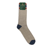 Beige &amp; Navy - Cables - Cotton