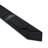 Black grenadine tie - Silk