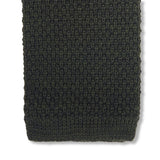 Corbata de punto – Verde abeto – Lana