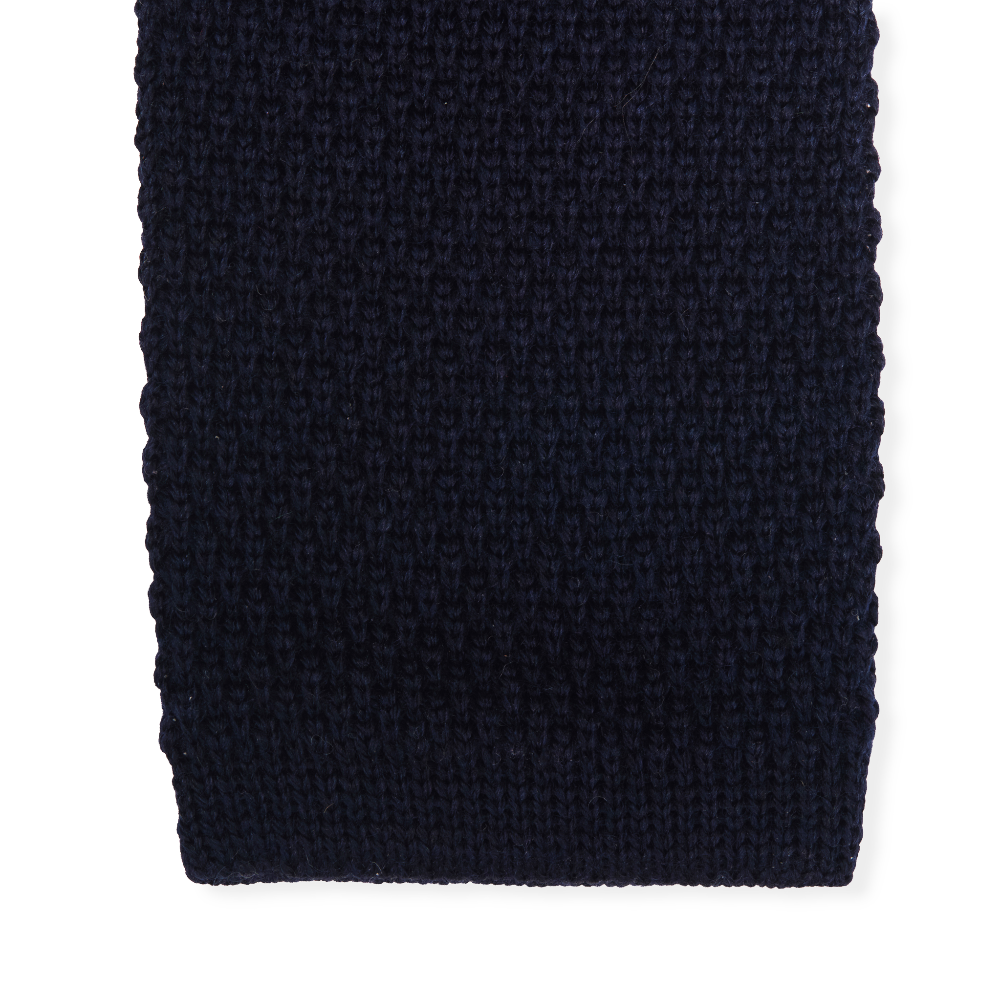 Strickkrawatte - Marineblau - Wolle