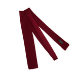 Cravate tricot - Bordeaux - Laine
