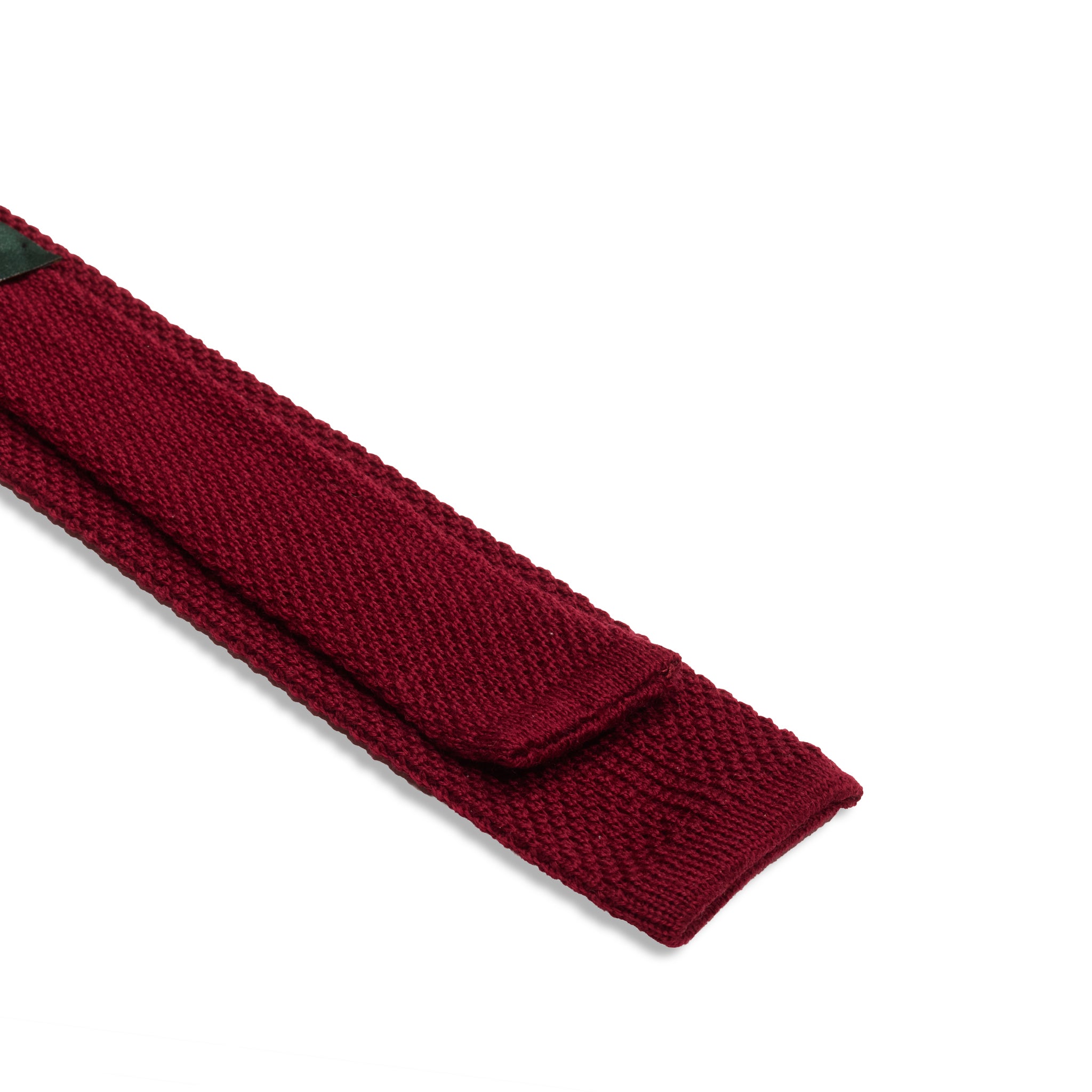 Strickkrawatte - Bordeaux - Wolle