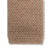 Corbata de punto – Beige – Lana