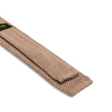 Corbata de punto – Beige – Lana