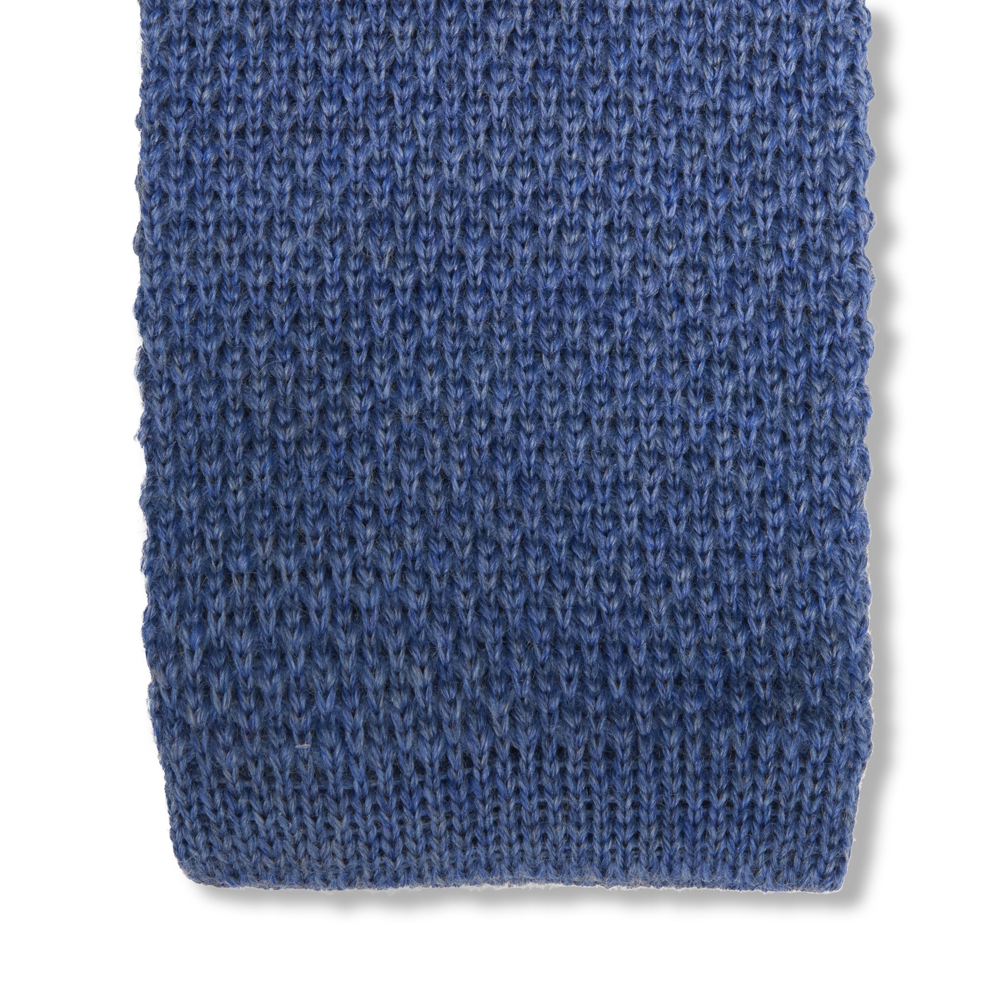 Strickkrawatte - Himmelblau - Wolle
