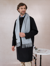 100% Cashmere Scarf - Sky blue