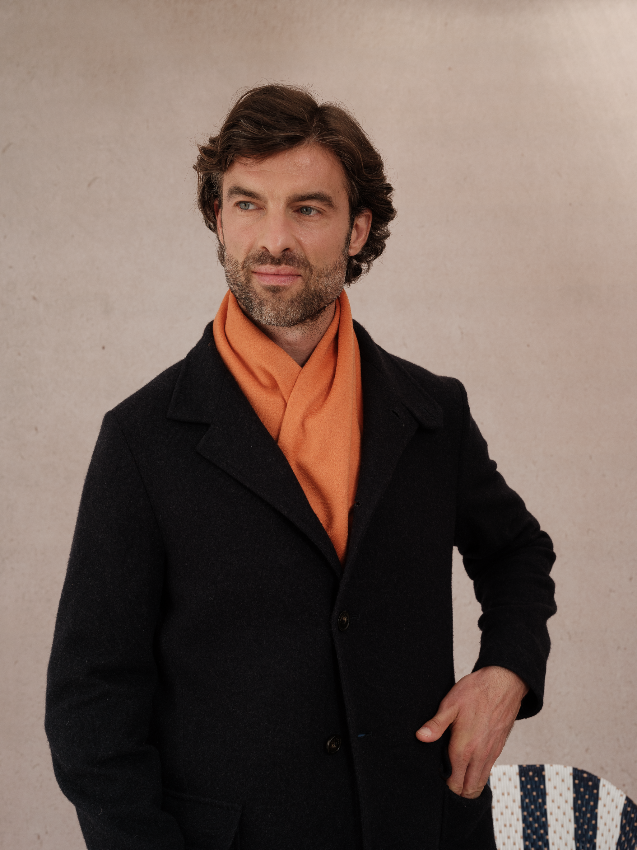 Schal 100% Kaschmir - Orange