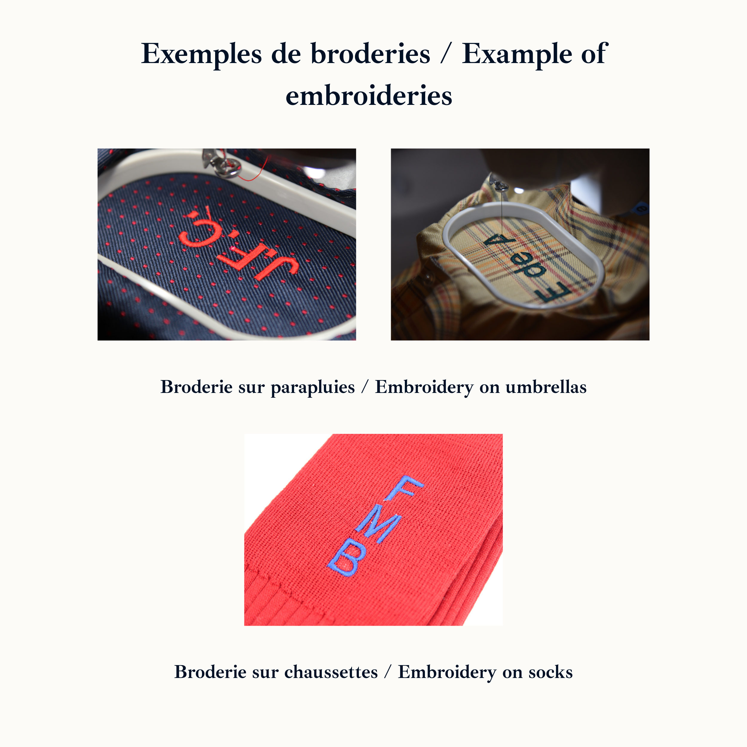 Stickerei - Personalisierung Socken