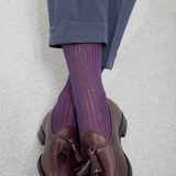 Aubergine & Burgundy – Cotton Lisle