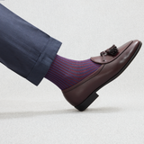 Aubergine & Burgundy – Cotton Lisle